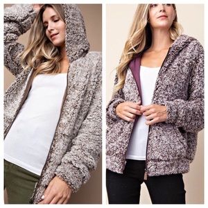 2️⃣ PACK Plush Fluffy Zip UP Hoodie